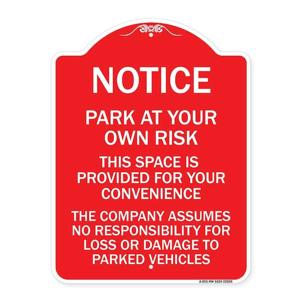 Signmission This Space Is Provided for Your Convenience the Company Assumes No Responsibility for, RW-1824-22808 A-DES-RW-1824-22808 - main